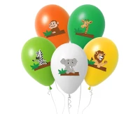 Balony Safari, 12 cali/ 5 szt.